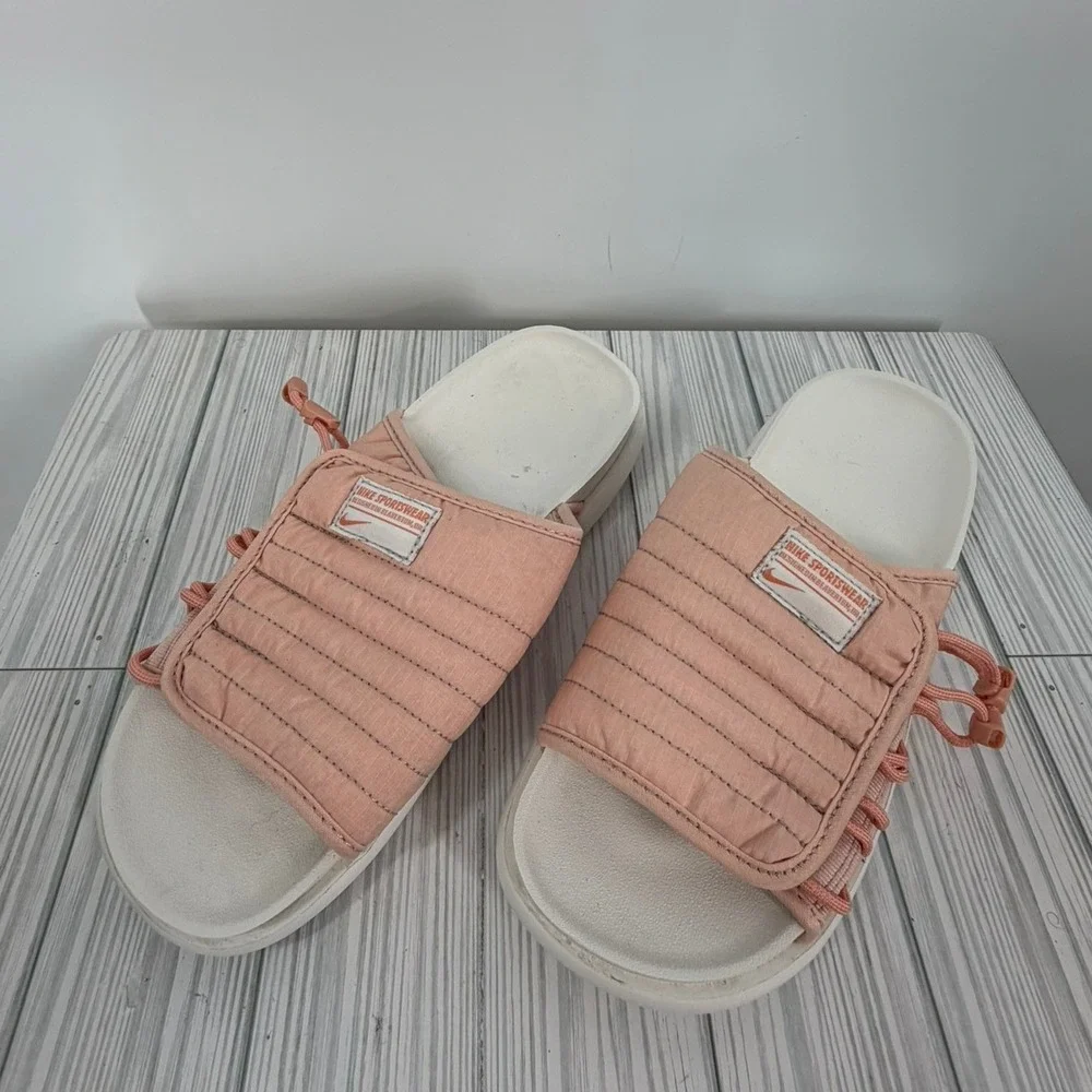 Nike Asuna 2 Slide Sandals Madder Root Coral Chalk Pink Women DX6067-800
